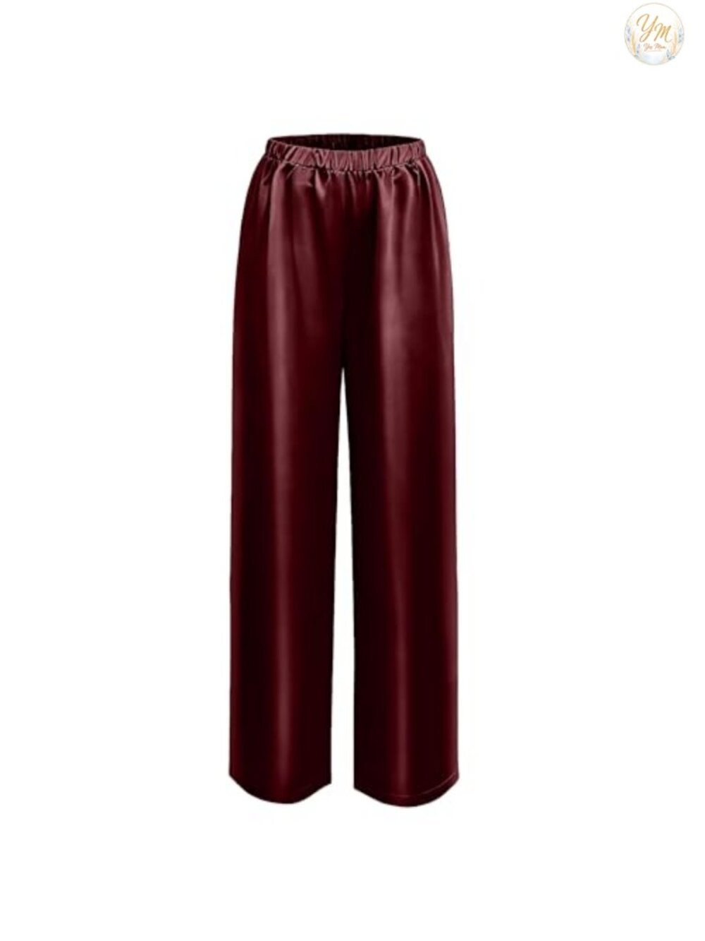 Silk Pants Women High Waisted Wide Leg Satin Casual Lounge Trousers